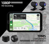 Pantalla Carplay táctil de 5 pulgadas, impermeable, Monitor GPS para motocicleta, Android BT, inalámbrico, Carplay, Motor, navegación GPS para bicicleta