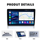 10 pulgadas Android 11 Radio de coche perilla estéreo navegación GPS pantalla táctil reproductor USB 1din tableta 6 + 128G memoria Flash