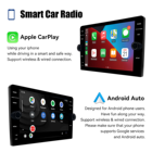 Reproductor Multimedia para coche 4G + 64G 2 Din Carplay para Toyota Yaris 2007 Radio Fascia Radio para coche 2005 - 2012 navegador GPS Android