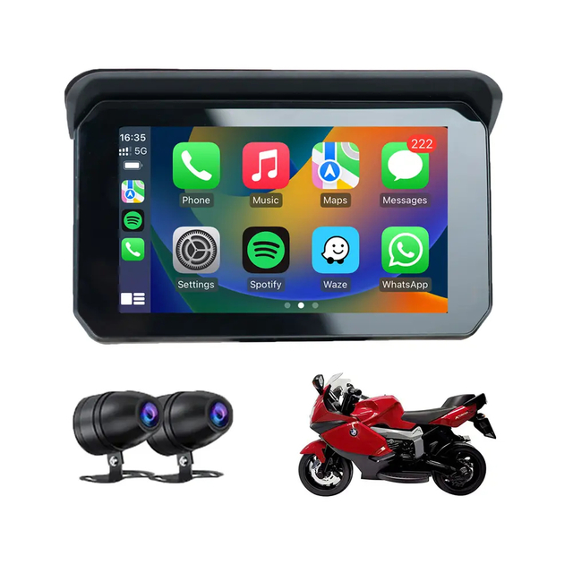 Navegador Gps de motocicleta de venta caliente 5,5 ' Gps manos libres Bluetooth de Android de motocicleta que sigue el dispositivo