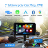 Navegador GPS inalámbrico para motocicleta Apple Carplay Android Auto Moto Navi de 5 pulgadas pantalla impermeable IPX7