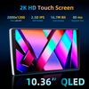 1Din 9/10 pulgadas Multimedia estéreo pantalla táctil Autoradio QELD2000 * 1200 reproductor de Audio de pantalla reproductor Android TS10 Quad Core Radio de coche